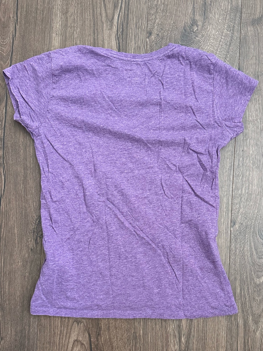 3/$30 Polo by Ralph Lauren 100% Cotton Heather Violet V-Neck Tee - Picture 3 of 6